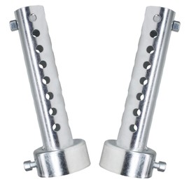 Amavoler 2 Pcs Motorcycle Exhaust Silencer Motorbike Muffler Insert Baffle Silencer Universal (silver-42mm,2Pcs)