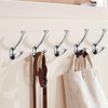 ZAUYX 5 Pack Polished Chrome Hooks Decorative Heavy Duty Solid