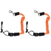 Qaziuy 2Pcak Kayak Paddle Leash, Elastic Kayak Paddle Rope with