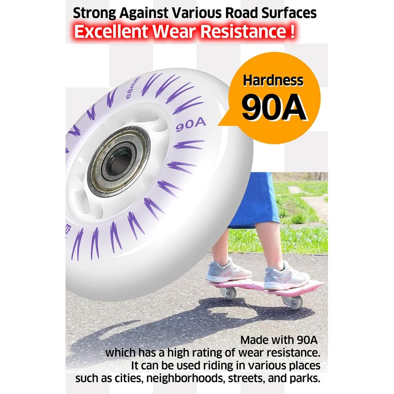 ETLIFE Ripstik - Ruedas de repuesto de 68 mm [4