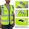Dib Safety Reflective Vest Mesh, High Visibility Vest with Pockets