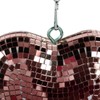 Heart Shaped Mirror Ball Shiny Decorative Reflective Mirror Ball Ornament