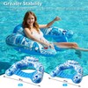 Jasonwell Pool Float with Canopy - Inflatable Pool Floaties Adult