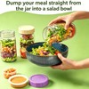 4 Pack 32oz Glass Salad Jars with 4 Lids,1 Cleaning