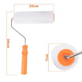 Bleed Roller 23 cm, Spiked Roller, Spiked Roller Balance Compound, Nail Roller, Professional Quality, Bleed Roller Spike Length 14 mm, Suitable for Ventilation of Flooring