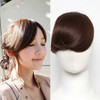 Integrated crown top piece bangs top cover long hair wig (KYR-WE2CD3E) dark brown / 일체형 정수리 탑피스 앞머리 탑 커버 긴머리 가발 (KYR-WE2CD3E) 다크브라운