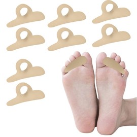 FENMOR 4Pairs Gel Hammer Toe Crest Cushions, Corrector Crests Relieve Foot Pain, Pressure, Discomfort, One Loop Design Hammertoe Gel Support Pads, Flexible Silicone Comfort