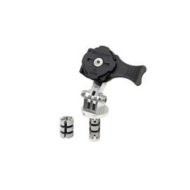 [REC MOUNT+ / REC MOUNT PLUS] Moto Mount 9 Stem Hole Type (Silver) [R+Moto9SV] "Mount Only, Dedicated Case Required" Compatible with 0.5 - 0.9 inches (12.8 - 24 mm)