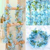 Pack of 2 Artificial Cherry Blossoms Flower Garland, Flower Vine