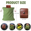 Foraging Bag Waxed Canvas Collapsible Outdoor Camping Foraging Pouch Mushroom