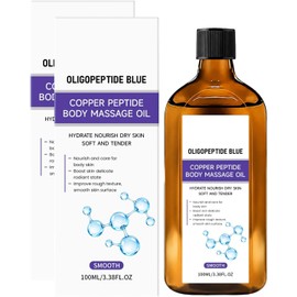 Aceite Corporal con Péptido de Cobre para Masaje e Hidratación，2PC Aceite de masaje con péptido de cobre, Hidratación para brazos y piernas, Fácil absorción, Cuidado diario para todo el cuerpo