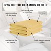 Xumann 3 Pcs Car Chamois Synthetic Leather, Leather Shammy Cloth