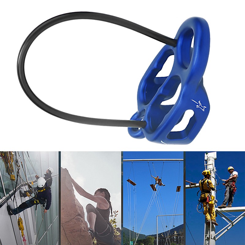 Outdoor Rappel ATC Guide Belaying Device Descender for Rock Climbing