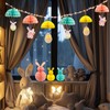 Eambrite 6 PCS Easter Bunny Decorations Honeycomb Paper Ball, Hanging