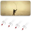 SG Store 30PCs High-Carbon Steel Treble Fishing Hook Three-claw Anchor