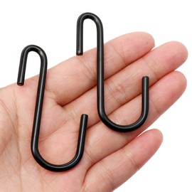 30 Pack ESFUN Heavy Duty S Hooks Black S Shaped Hooks Hanging Hangers Pan Pot Holder Rack Hooks for Kitchenware Spoons Pans Pots Utensils Clothes Bags Towels Plants