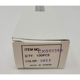 1/4" (6mm) x 12" Wired Pipe Cleaners Craft Chenille Stems (Box of 100) (Gray)