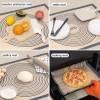 Sapid Extra Thick Silicone Pastry Mat Non-slip With Measurements For