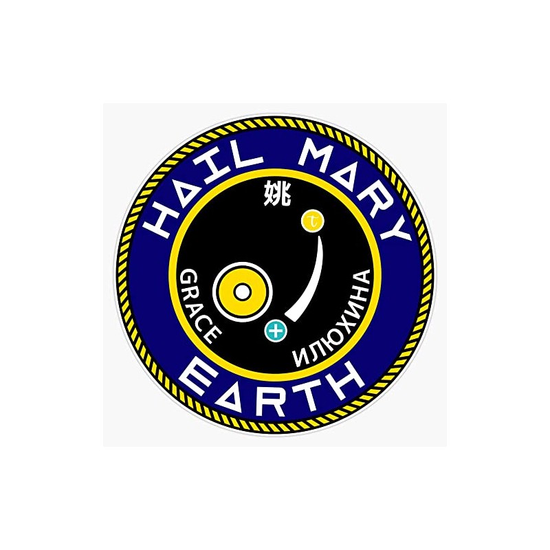 Project Hail Mary Mission Crest Sticker Bumper Sticker Vinyl Decal
