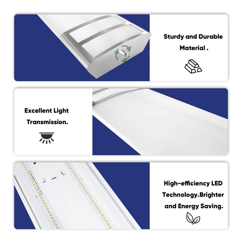 AntLux 4ft led Light Fixture 50W 5600lm LED Linear Flush