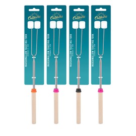 YöL Telescopic Marshmallow Toasting Fork - Extendable Food Roasting Stick Camping Summer Picnic BBQ