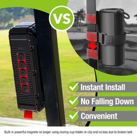 Pro Portable Magnetic Bluetooth Golf Speaker Wireless Waterproof IPX6/Shockproof 3rd Generation Magnetic Golf Speakers for Golf Cart 24Hour Battery Golf Accessories Golf Gifts(TWS & SD Card function)