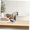 KOMBIUDA Stainless Steel Shaving Bowl Lid Foaming Bowl for Shaving