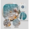 ChloropLastid Beach Ocean Themed Shower Curtain Sets for Bathroom, 72x72
