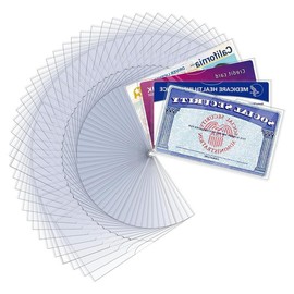 6 Pack Social Security Card Protector, 24 Mil Soft Clear New Medicare Card Protector Sleeve, Business Card Holder, Protective Case for Drivers License, SSN Card, Credit Card Cover. - Color: 60-Pcs