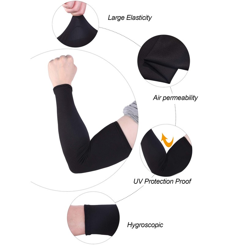 9 pares de fundas unisex de protección UV para brazos
