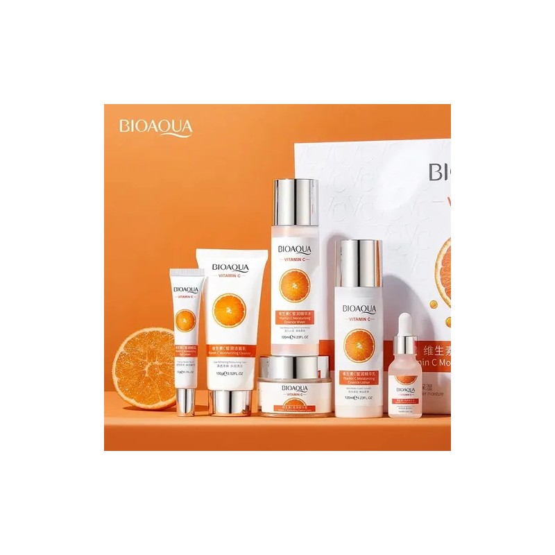 Kit Vitamina C Bioaqua Facial Aclarante Hidratante 6 Piezas
