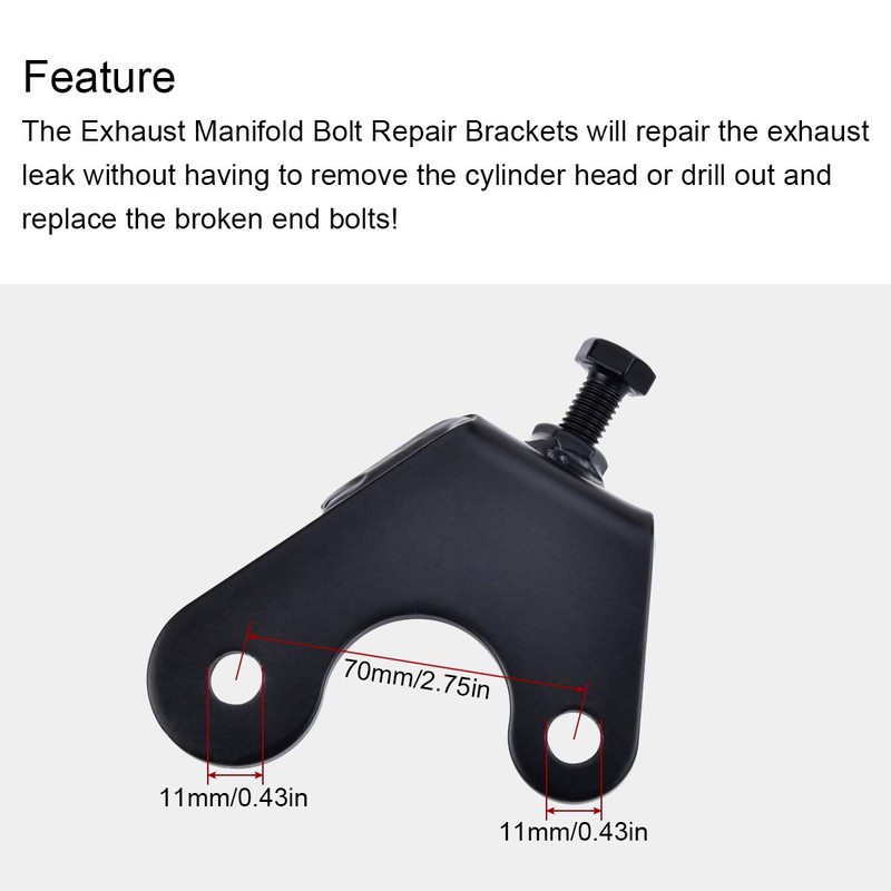 Exhaust Manifold Bolt Repair Kit Compatible with GM Trucks &