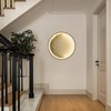 Skylumate Dimmable Moon Wall Sconces 15.8inch 22W Plug in Modern
