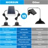 NIORSUN Solar Indoor Lights Outdoor, LED Solar Pendant Lights 3