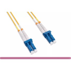 RiteAV OS2 Short Boot 9/125 LC/LC UPC Duplex Single Mode Fiber Optic Cable 4M 12 Feet