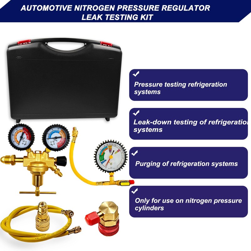 ZGTools 53010 Automotive/HVAC Pressure Tester Kit, Nitrogen Pressure Testing Tools,