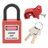 Circuit Breaker Lockout Device Brass 25mm Shackle Nylon Padlock for