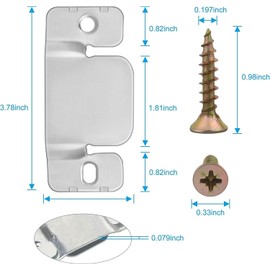 QYINXIU Large Size Sectional Sofa Connectors with Screws, Sectional Couch Connectors Furnitures for Small Sofa and Sectionals