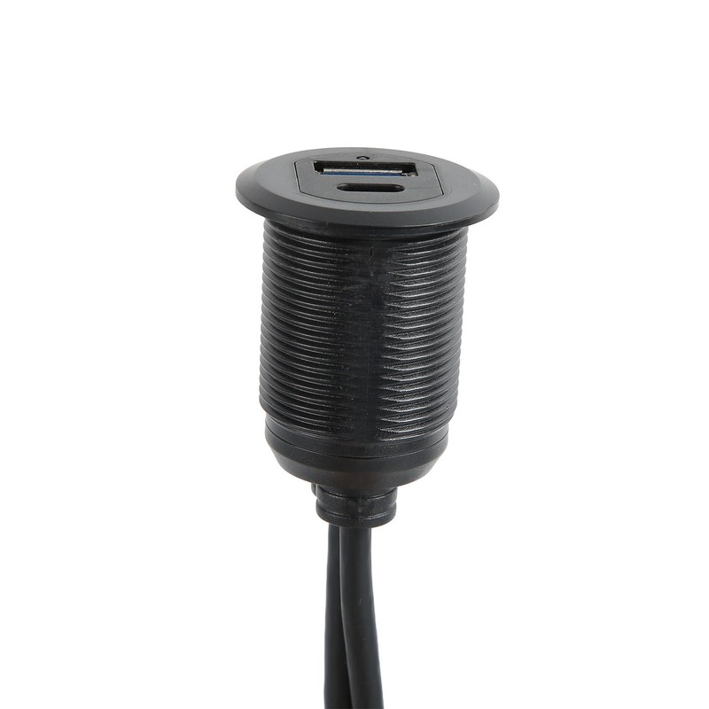 Type C 3.1 to USB 3.0 Flush Mount Cable with
