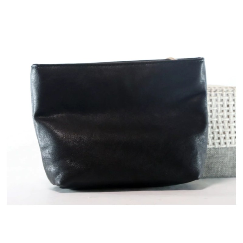 Women's Universal Thread Black Zip Up Pouch Makeup Bag Carry