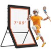 MR Lacrosse Rebounder 7’x5’, Throwback Net with 5 Bounce Back