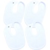 BabyPrem Premature Baby Bibs 4 Pack Terry Snap on Clothes