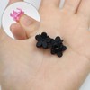 HPNN-008 Hair Clip, Mini Flower, Black, Small, Cute, Bangs, Hair