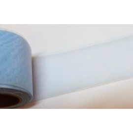 Unbranded Light Blue Sheer Trim Width 3 inches  2 yards