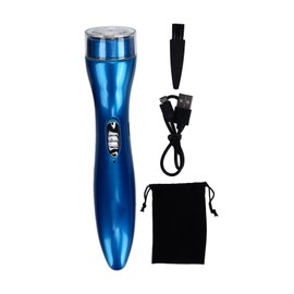 Electric Razor Portable Quiet High Speed Mini Car Home Rotate Head Double Ring Knife Mesh Electric Shaver Blue