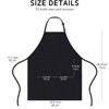 chenqi Kitchen Apron Adjustable Bib Apron with 2 Pockets, Unisex