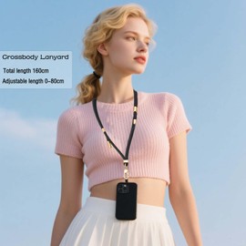 Beojonvy Handykette Universal Handyband zum Umhängen ohne Hülle mit Handschlaufe Handy Einstellbar Handy Lanyard mit 2 Pads für Urlaub Reise Outdoor Rosa Gold