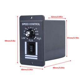 KooingTech 12-60V 40A DC Motor Speed Controller, PWM Speed Controller, CW CCW Reversible Switch Trolling Motor Controller for DC Brush Motors