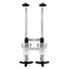 QWORK® Double Head Dispenser Wall Mounted Bottle Holder Aluminum Alloy