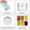 Gttyowyin Pack of 12 Mason Jars 16 oz Preserving Jars